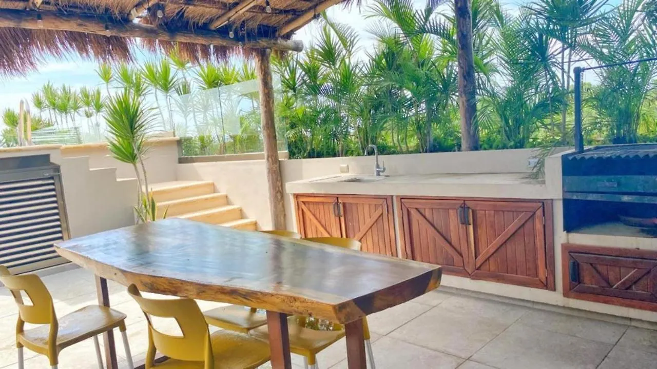 Apartment Family Suites - Rooftop Pool - Bbq Area Tulum Mexico