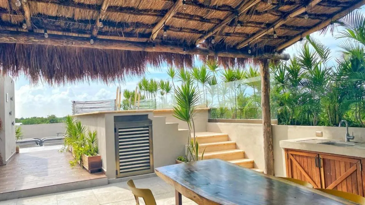 Apartment Family Suites - Rooftop Pool - Bbq Area Tulum
